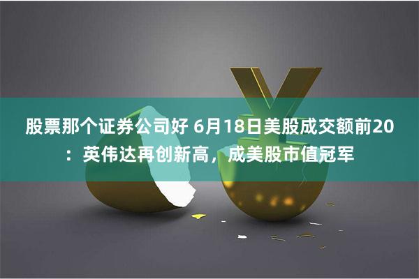 股票那个证券公司好 6月18日美股成交额前20：英伟达再创新高，成美股市值冠军