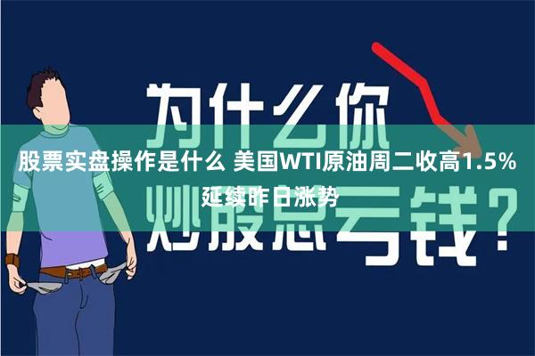 股票实盘操作是什么 美国WTI原油周二收高1.5% 延续昨日涨势